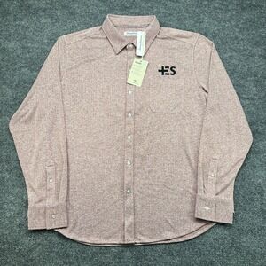 Tommy Bahama Size 2XL San Lucio Pattern Knit Stretch Shirt, Plum Raisin, $128